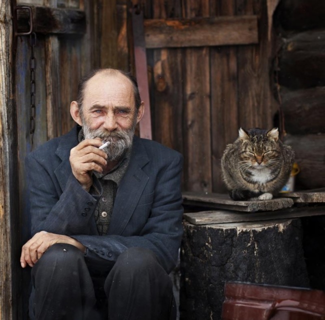 A Man with a Cat