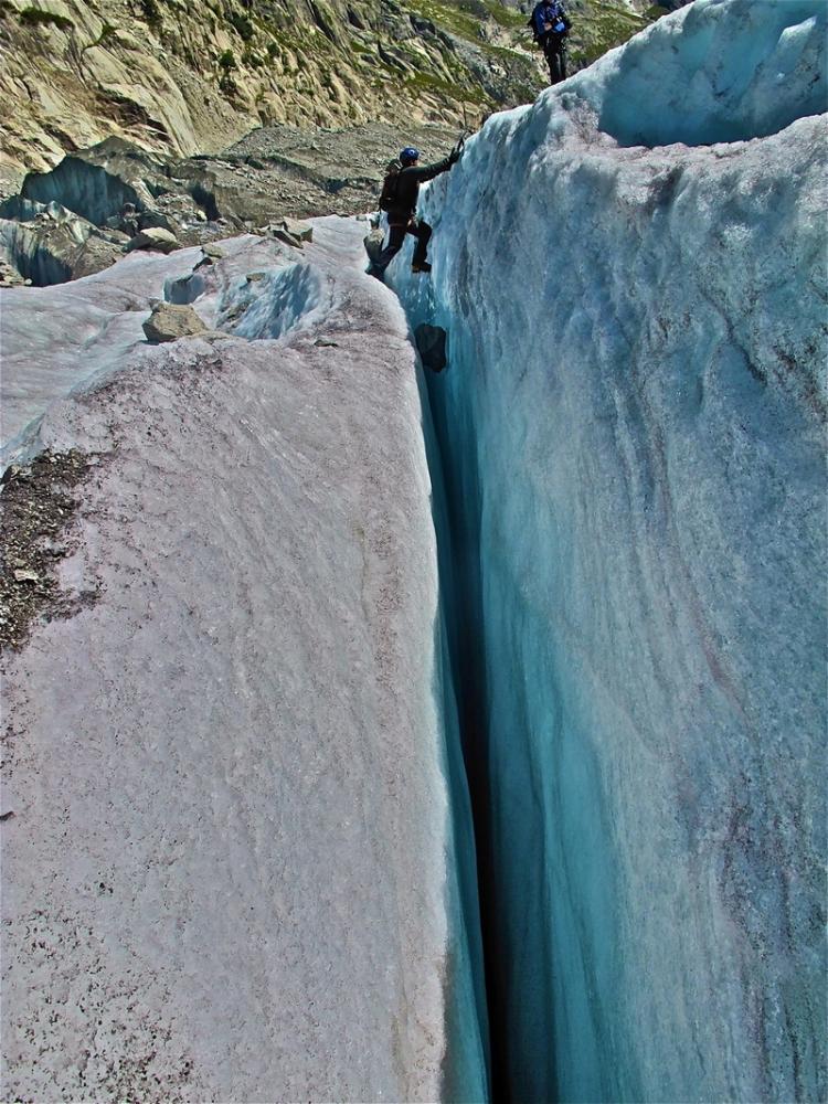 Crossing the mountain rift