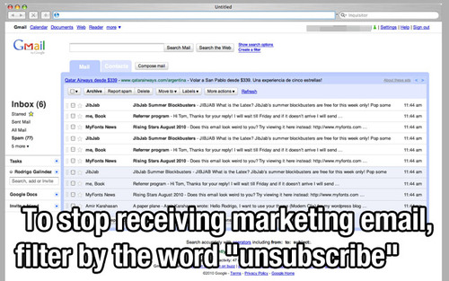 Simple Trick to Get Rid of Unwanted E-mails