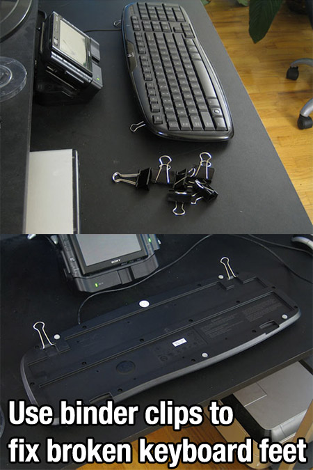 Solution To Broken Keyboard Feet