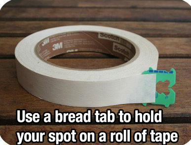 Bread Clip To Find the End on the Roll Tape