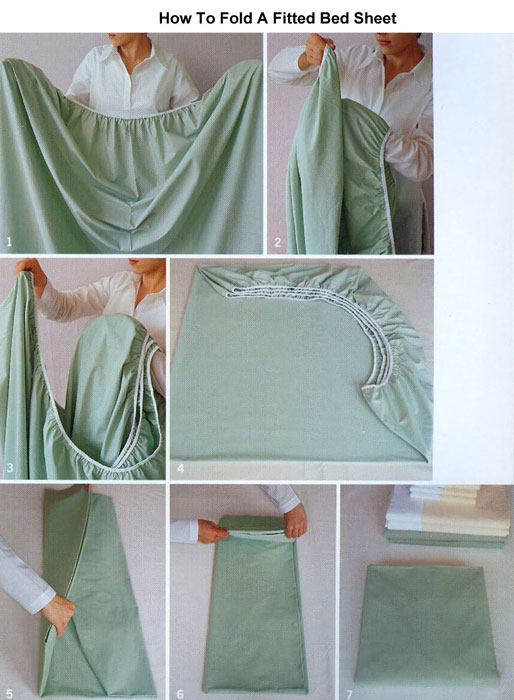 Folding a Fitted Bed Sheet
