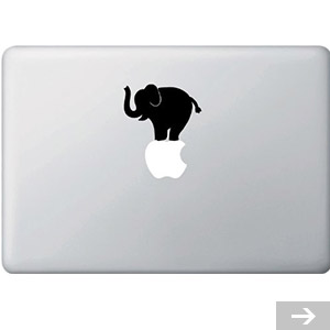 elephant mac sticker
