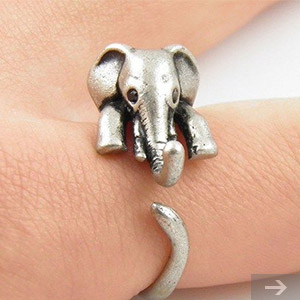 Cute elephant ring