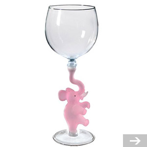 elephant wine glass